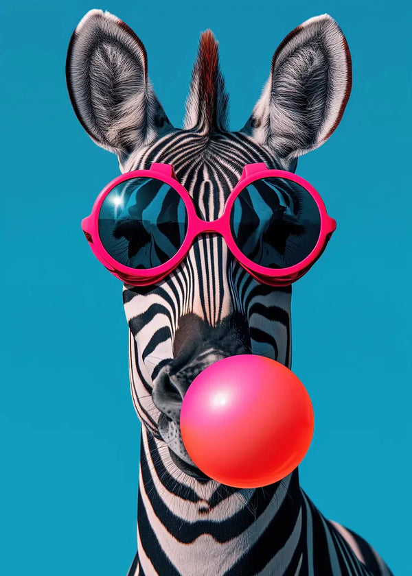 Colorful Funny Animal Blowing Posters