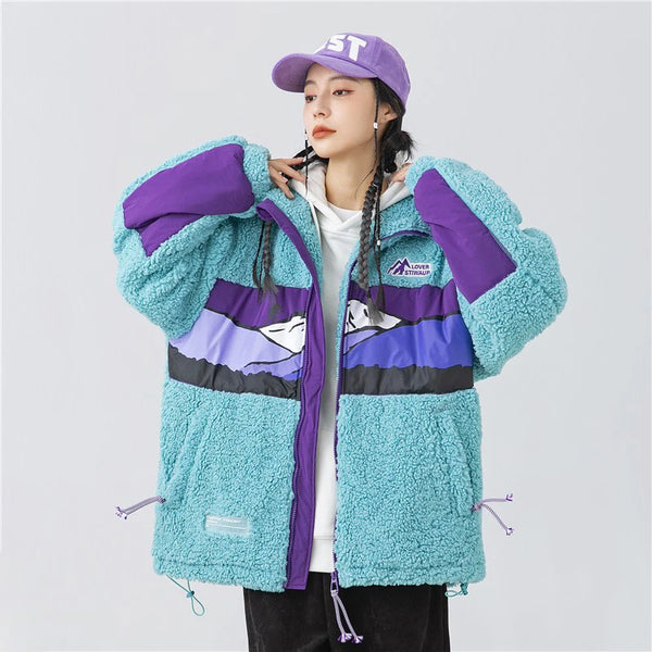 Plush Winter Fleece Jacket Parka