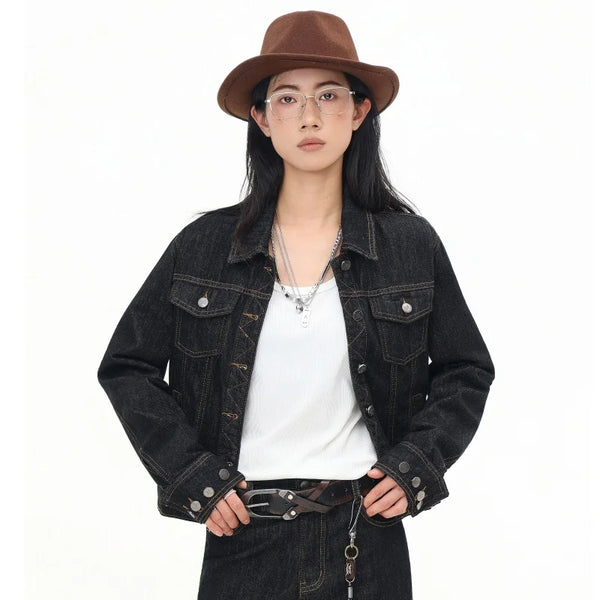Cowboy Black Denim Jacket