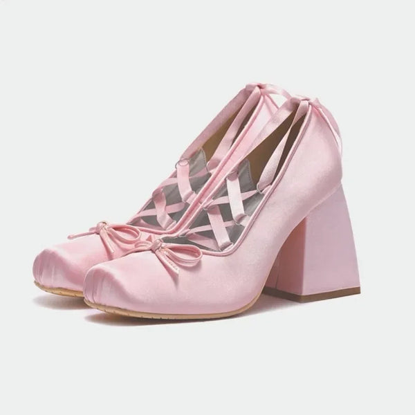 Coquette Lace High Heels