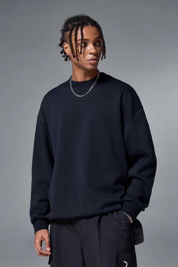 Cozy Minimalist Fleece Crewnecks Sweatshirts