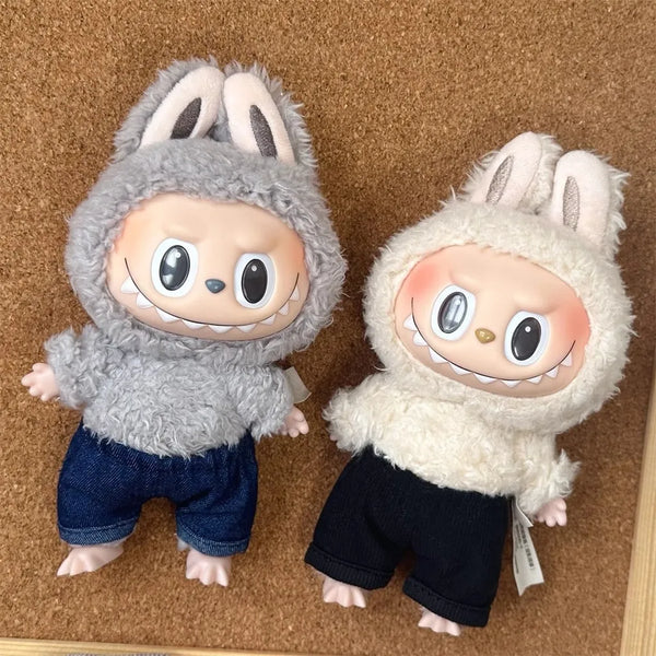 Lobubu-Inspired Shorts Denim Pants Outfit