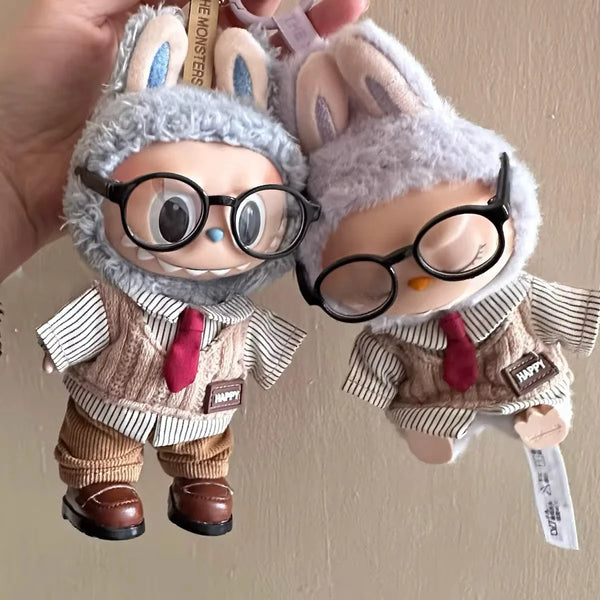 Lobubu-InspiredDoll Clothes Striped Shirt and Sailor Suit
