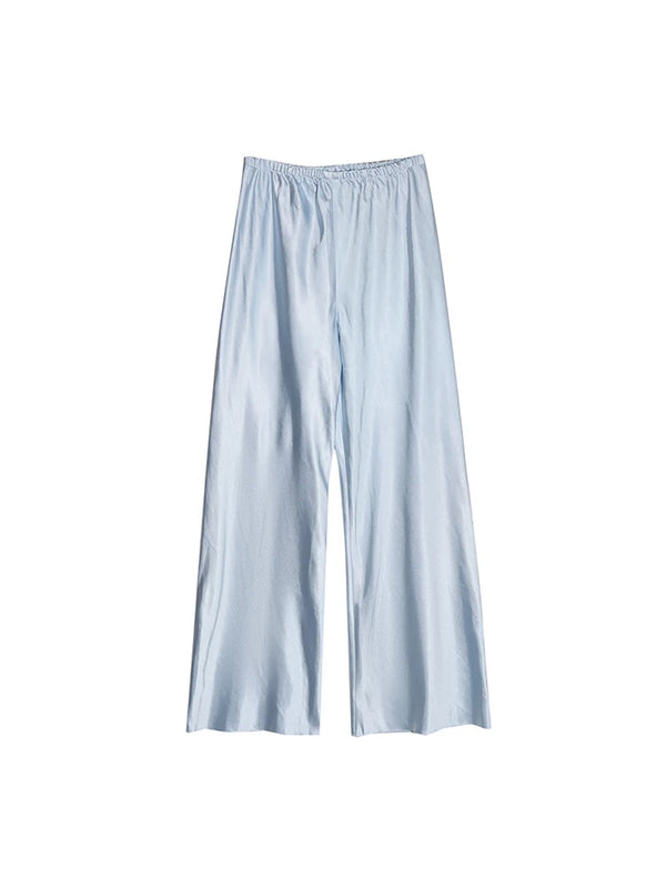 Stylish Satin Wide Leg Pants