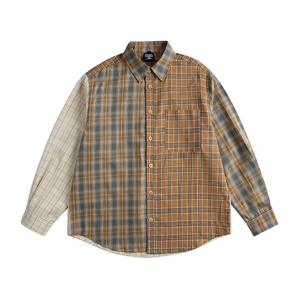 Plaid Loose Casual Oversize Long Shirt