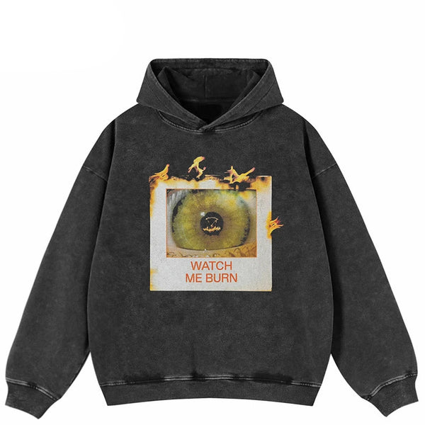 Watch Me Burn Eye Graphic Hoodie