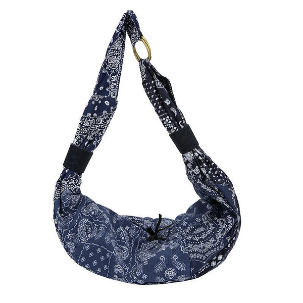 Vintage Print Patchwork Cross Bags