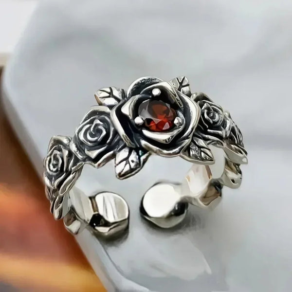 Vintage Red Zirron Ring