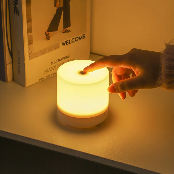 Touch Bedside Lamp Small Charging Night Light