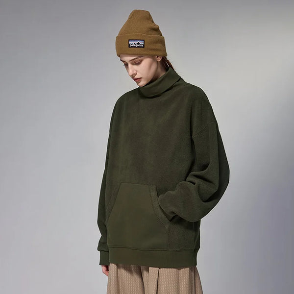 High Neck Fleece Sweatshirt