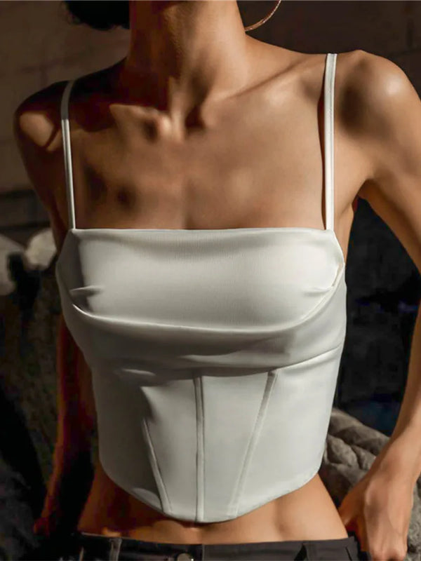 Elegant Lace-Up Sexy Backless Tank Top