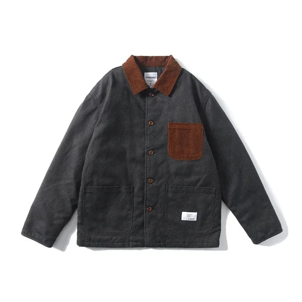Pocket Vintage Winter Cargo Jacket