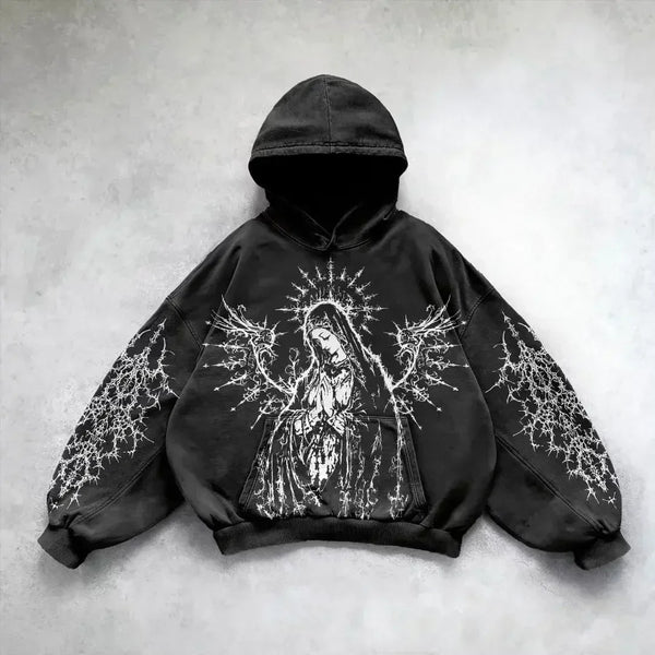 Gothic Oversize Revival Retro Hoodie