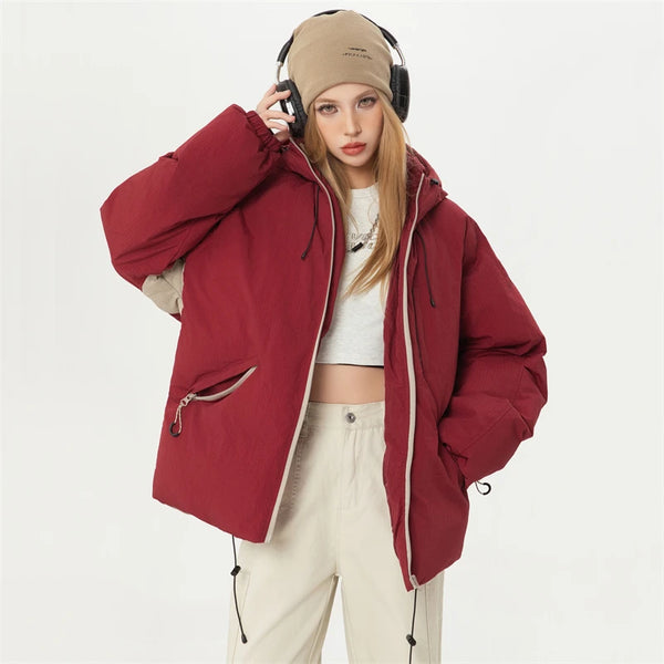 Warm High-Quality Puffer Jacket with Hood