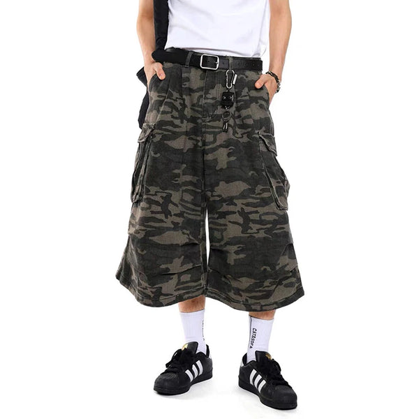 Vintage Camouflage Cargo Jorts