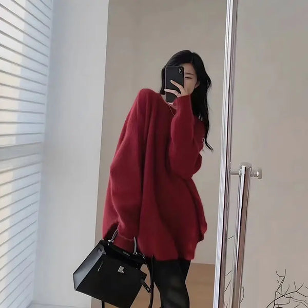 Cozy Knit Oversized Women's Sweater