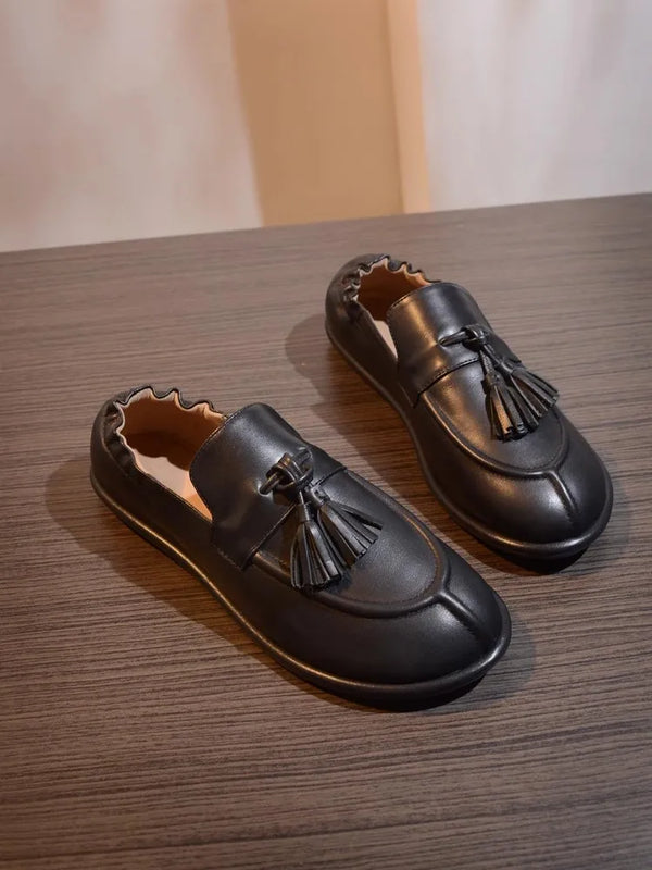 Genuine Leather Casual Pumps Spring Shoes