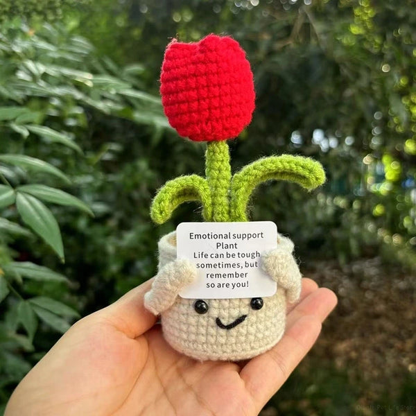Crochet Handmade Knitted Tulip Flowers