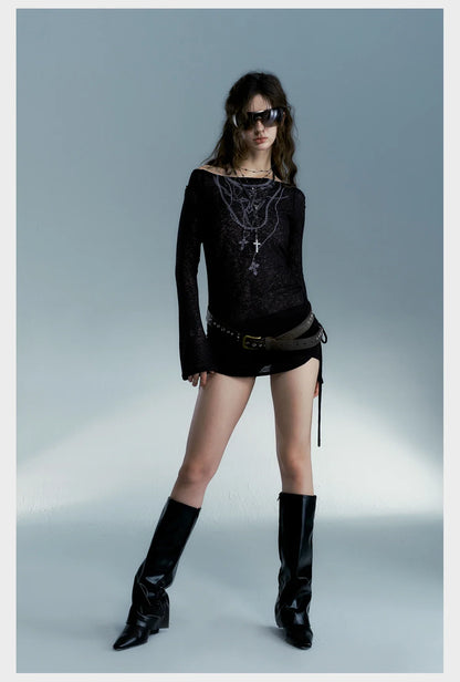Grunge Langarmshirt