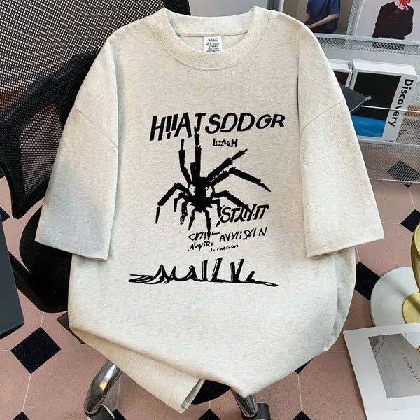 Spider Printed Summer Trendy Couple T-Shirt