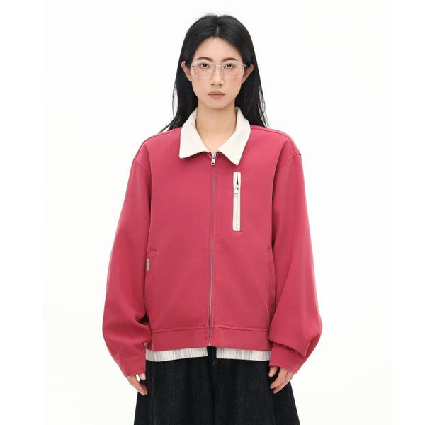 School Girl Solid Color Jacket