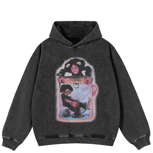 Drowning Love Black Hoodie