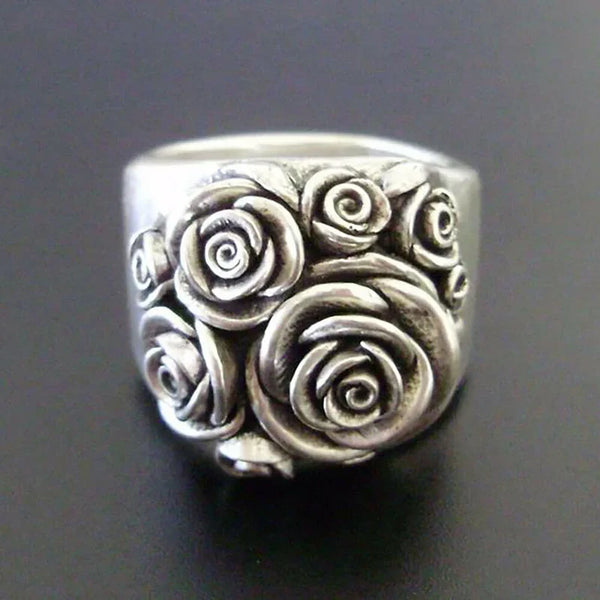 Retro Roses Bohemian Alloy Rings