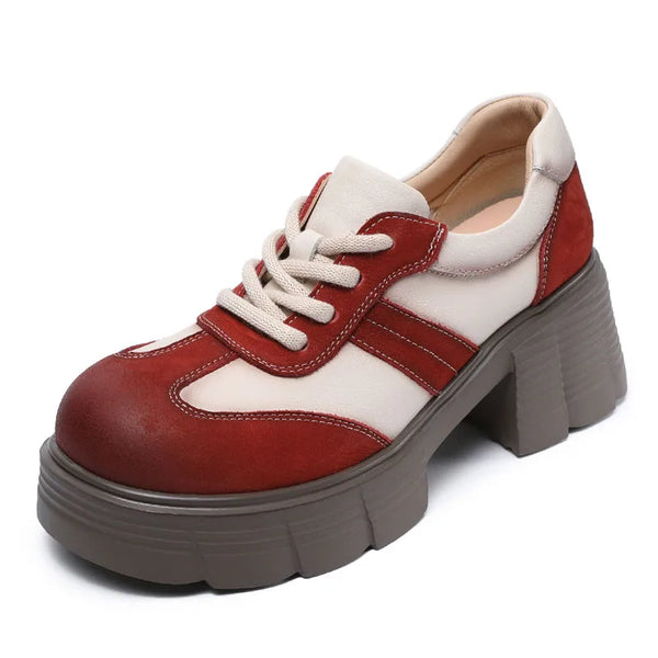 Handmade Retro Style High Heel Platform Shoes